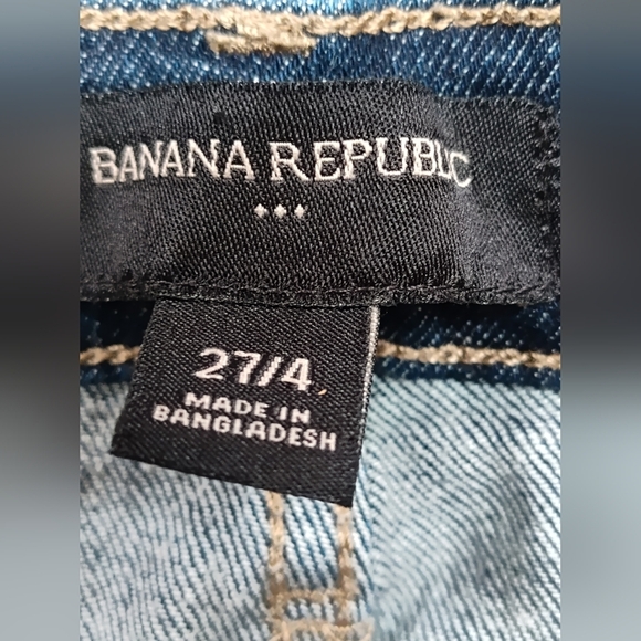 Banana Republic Women's Straight Leg Denim Blue Jeans | Size 27/4 - Picture 3 of 4